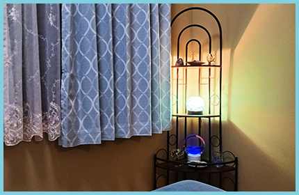 心地よい光と香りに包まれた空間